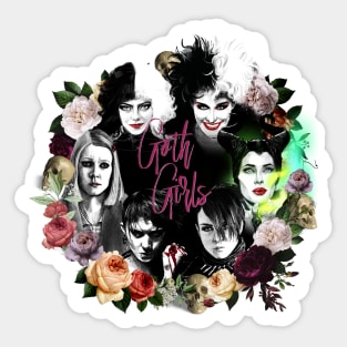 Goth girls movies&tv Sticker